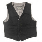 Industrie Kids Black Cotton Vest Size 4 (High Quality)