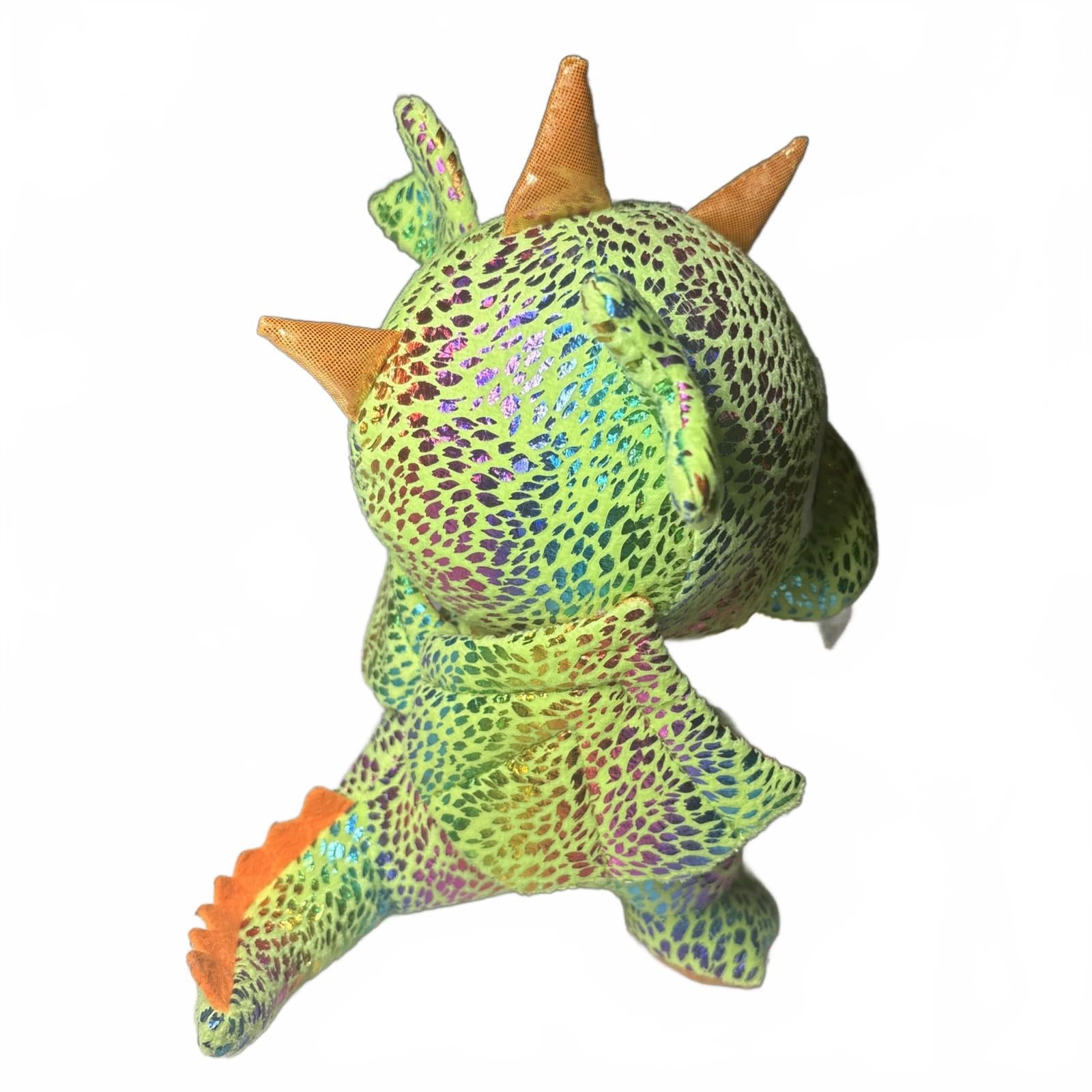 Toy Factory 10" Winged Drago The dragon III Green Sparkle Plush Animal