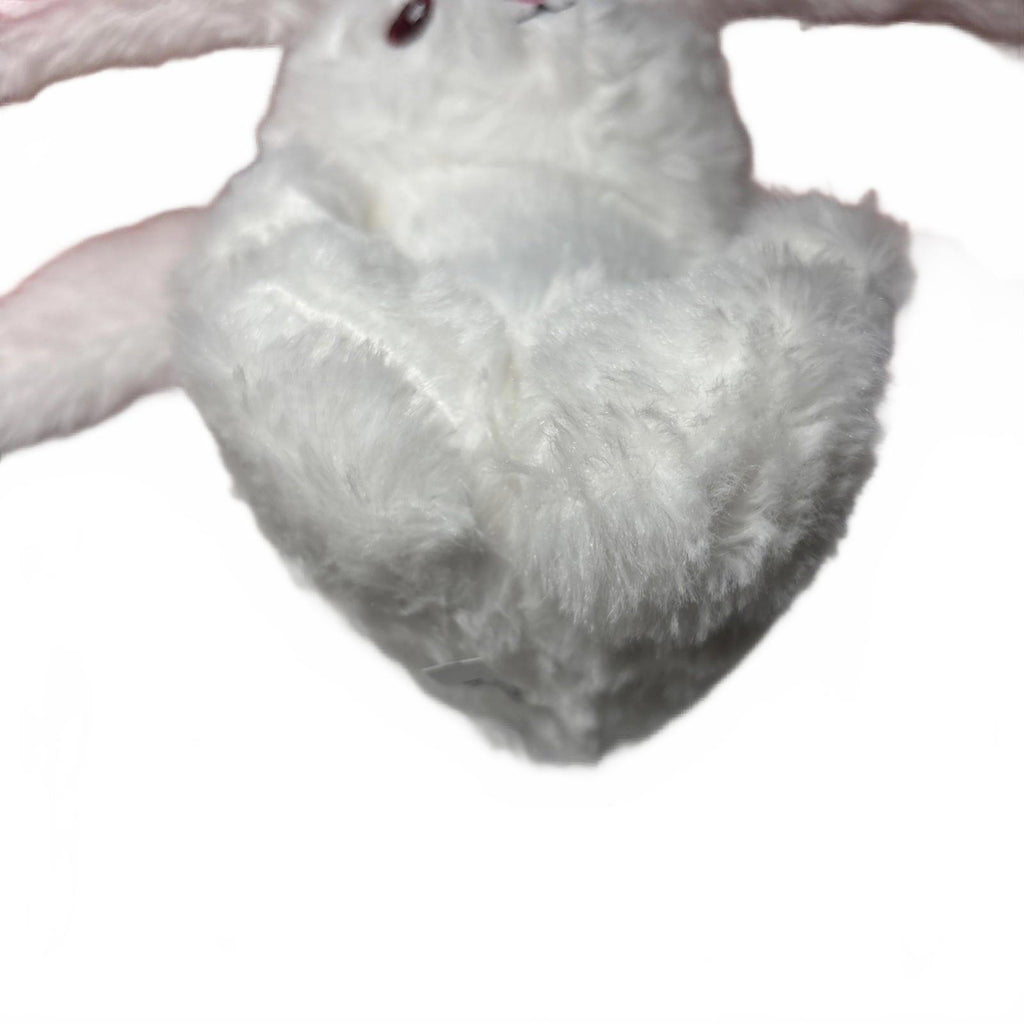 Strawberry With White Bunny Plush Zip Up Reversible Stuffed Animal 5.5"