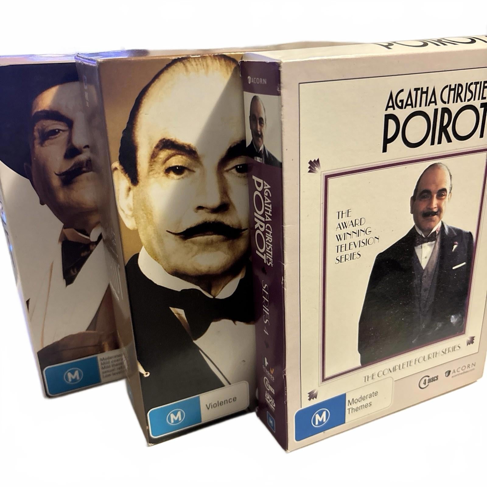 Agatha Christie Poirot 12 DVD Collection 3 x Box Sets - Come Sell Nearly Anything