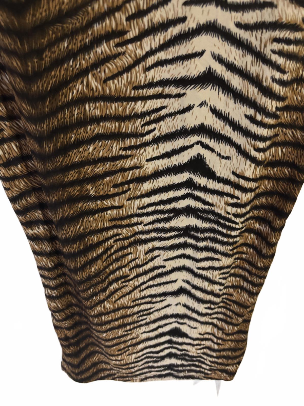 Women's Long Sleeve Tiger Print Dress Size L BNWT - Come Sell Nearly Anything