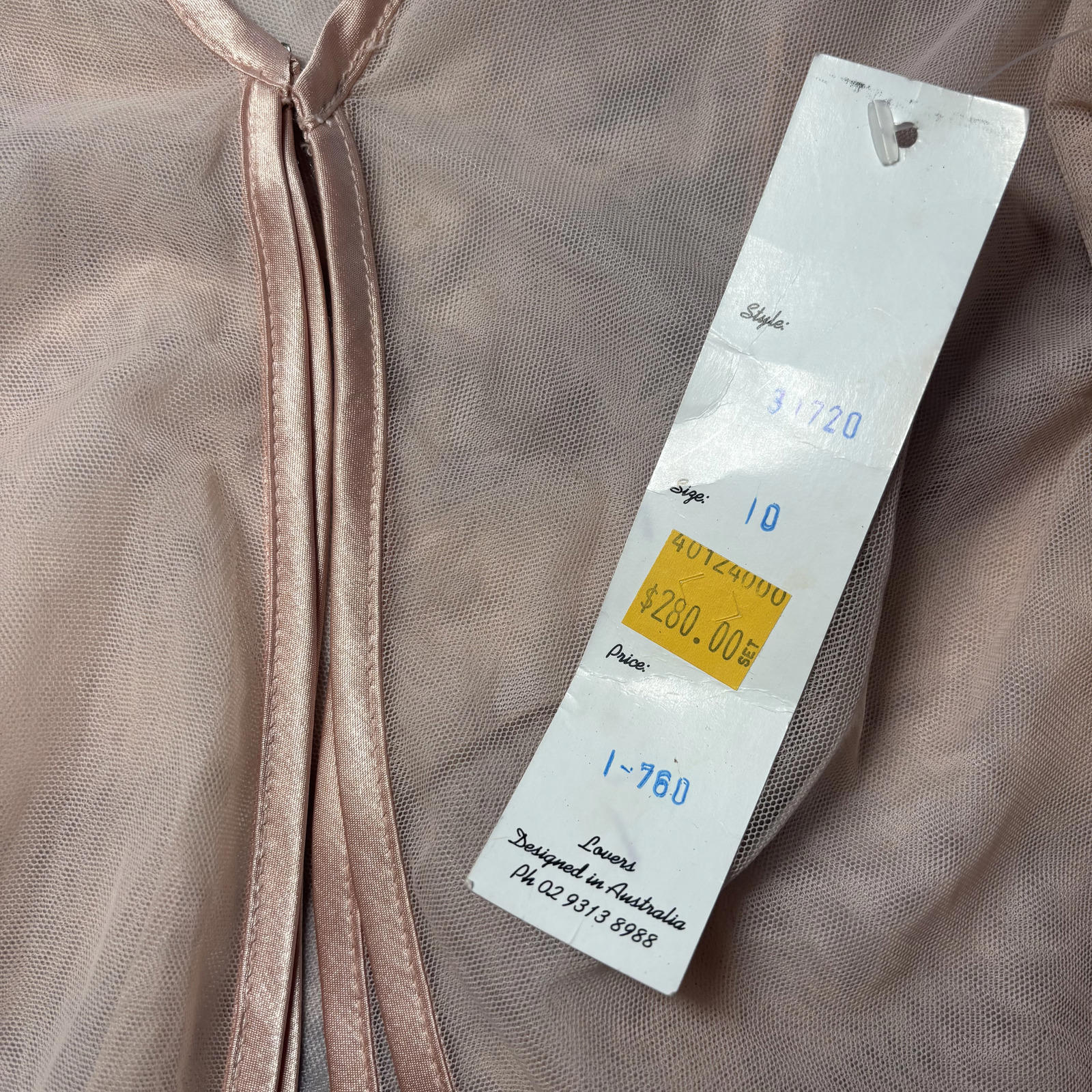 Lounge Vintage Sheer Mesh Women's Top with Bell Sleeves - Size 10 BNWT RRP $280 - Come Sell Nearly Anything