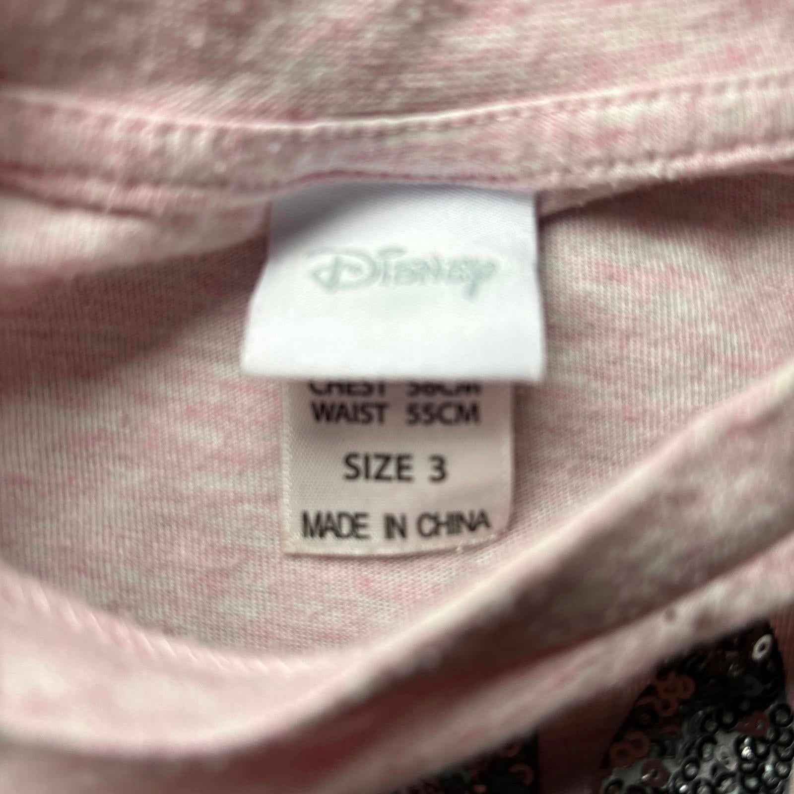 Disney Size 3 Girls Long Sleeve Sequin Bunny Top