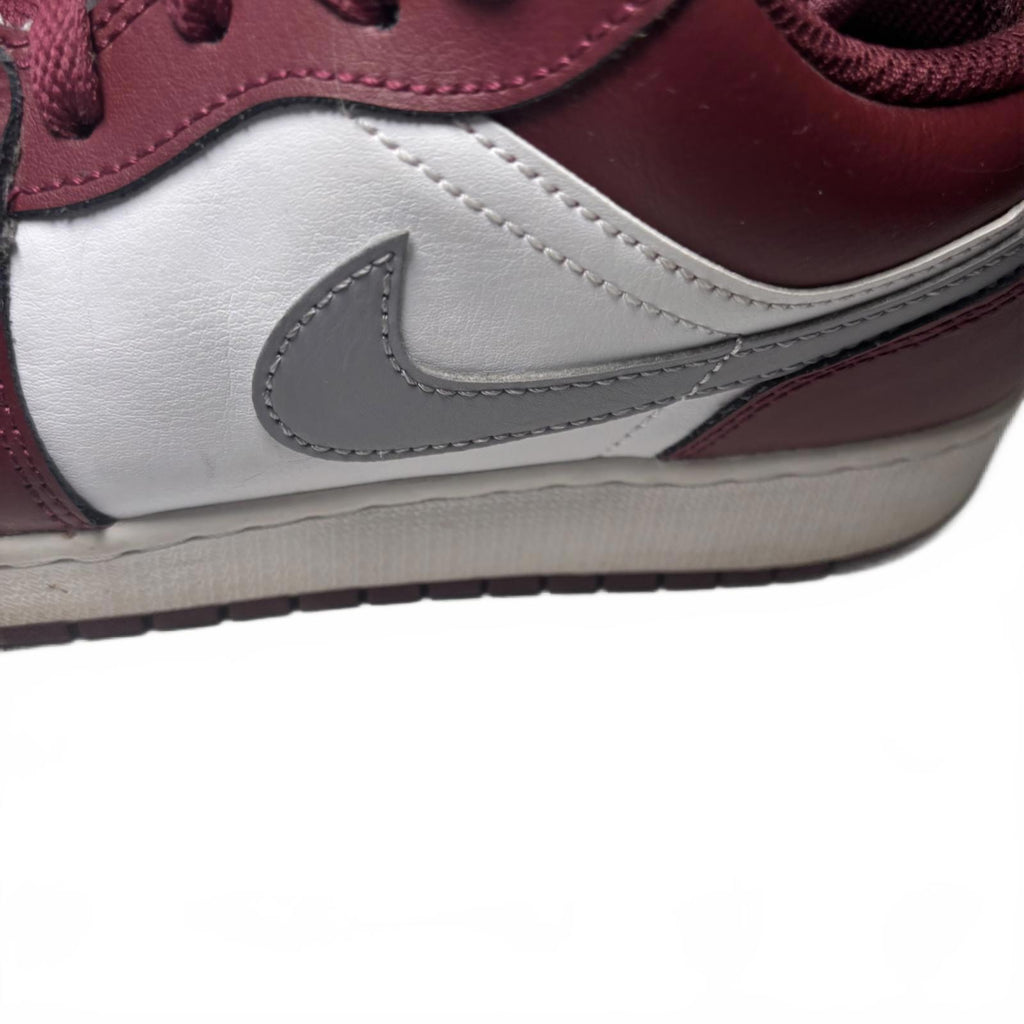 Nike Air Jordan 1 Low Men's Sneakers Size 7 Burgundy White