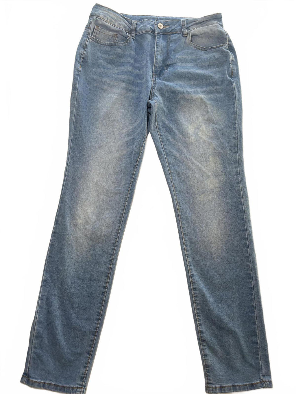 Women's Straight Jeans Size L Blue Denim #WomensJeans #StraightLeg #Denim - Come Sell Nearly Anything