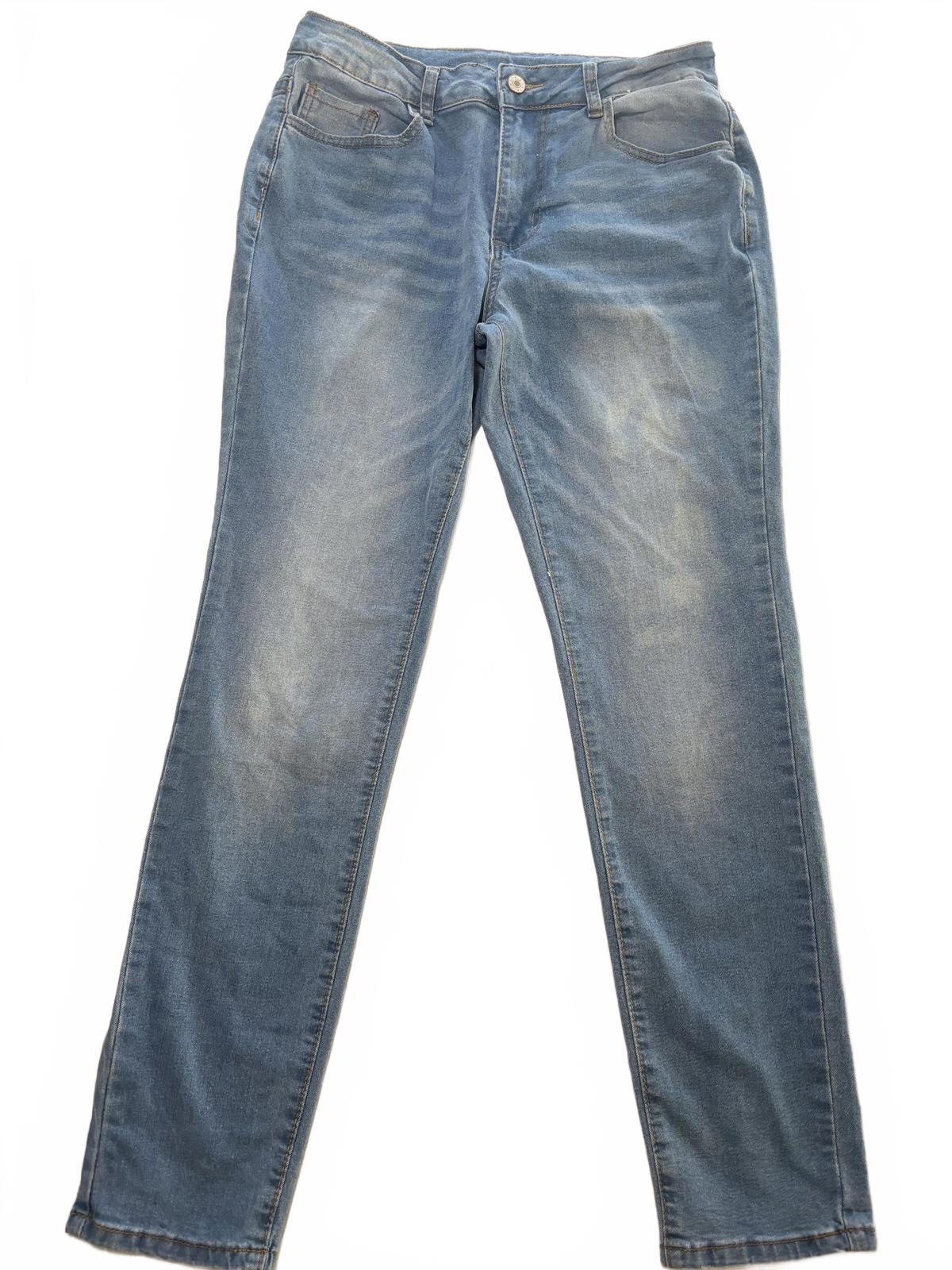 Women's Straight Jeans Size L Blue Denim #WomensJeans #StraightLeg #Denim - Come Sell Nearly Anything