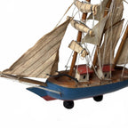 Generic Wooden Model Boat 17cm x 18cm x 3cm Nautical Decor #ModelBoat #WoodenSle