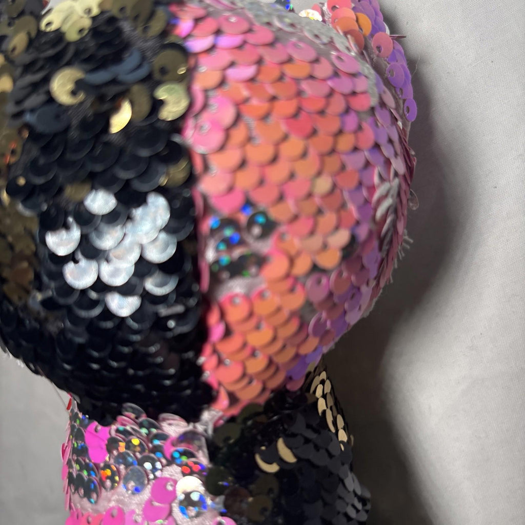 Ty Beanie Boos Flippables 6" MALIBU the Color Changing Sequins Cat Plush