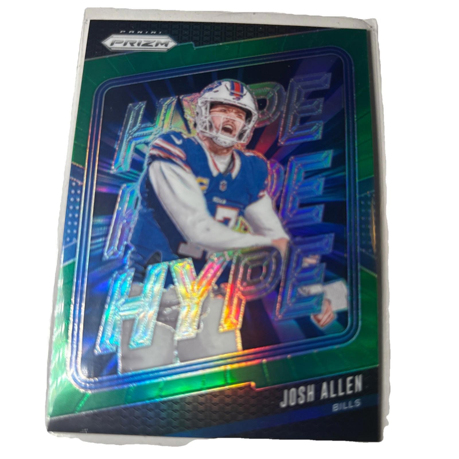 2024 Panini Prizm - Hype Green Prizm #13 Josh Allen - Buffalo Bills