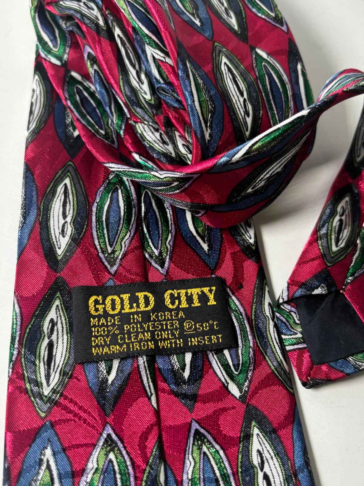 Gold City Men's Patterned Polyester Tie Trump Phat Tie
