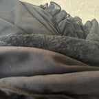 Vicky Vale Black Pleated Layered Skirt Size 8 Vintage Y2K Goth Summer