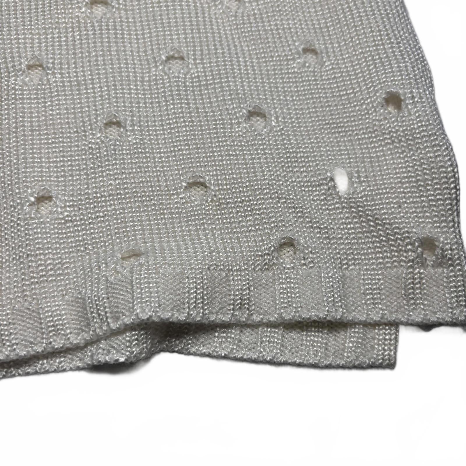 Venetia Linea Giovane Women's Short Sleeve Knit Top - White, Size 2 VTG - Come Sell Nearly Anything