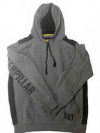 Caterpillar CAT Large Grey & Black Hoodie Sweatshirt