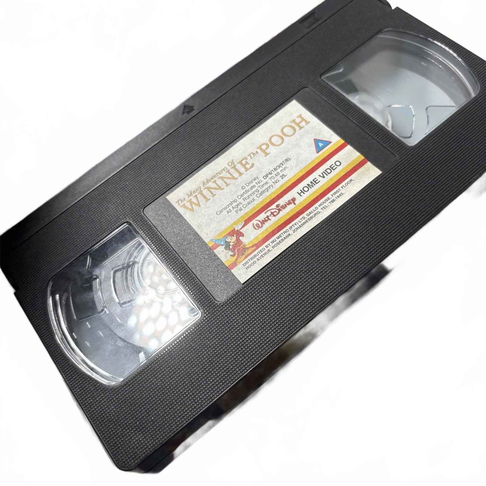 Walt Disney's The Many Adventures of Winnie the Pooh VHS 1996