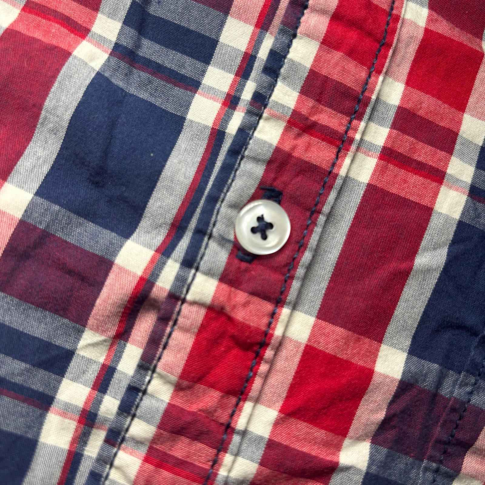 Max Essentials Large Men's Long Sleeve Plaid Shirt 100% Cotton Plaid