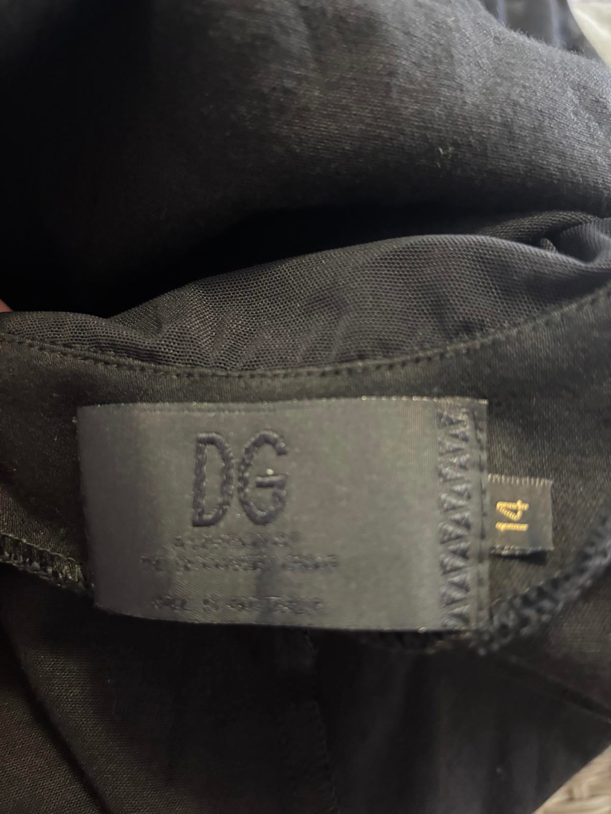 Authentic D&G Dolce Gabbana Black Sheer Mesh Panel Maxi Dress Long Sleeve - Come Sell Nearly Anything