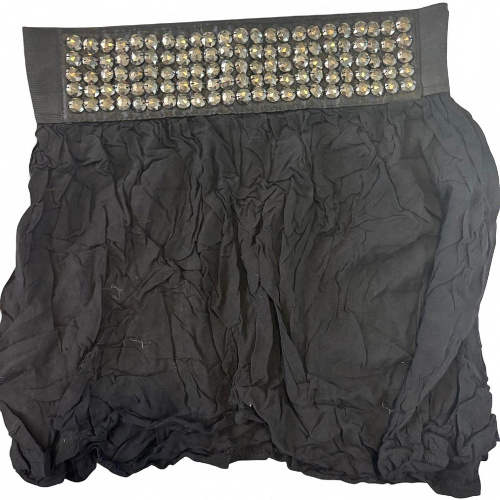 Tightrope Black Mini Skirt w Studded 14 T11-05 - Come Sell Nearly Anything