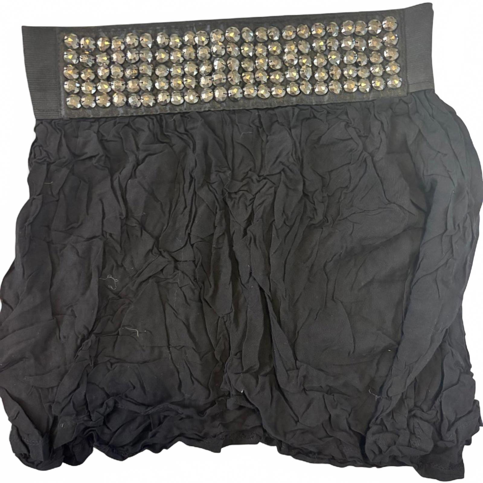 Tightrope Black Mini Skirt w Studded 14 T11-05 - Come Sell Nearly Anything