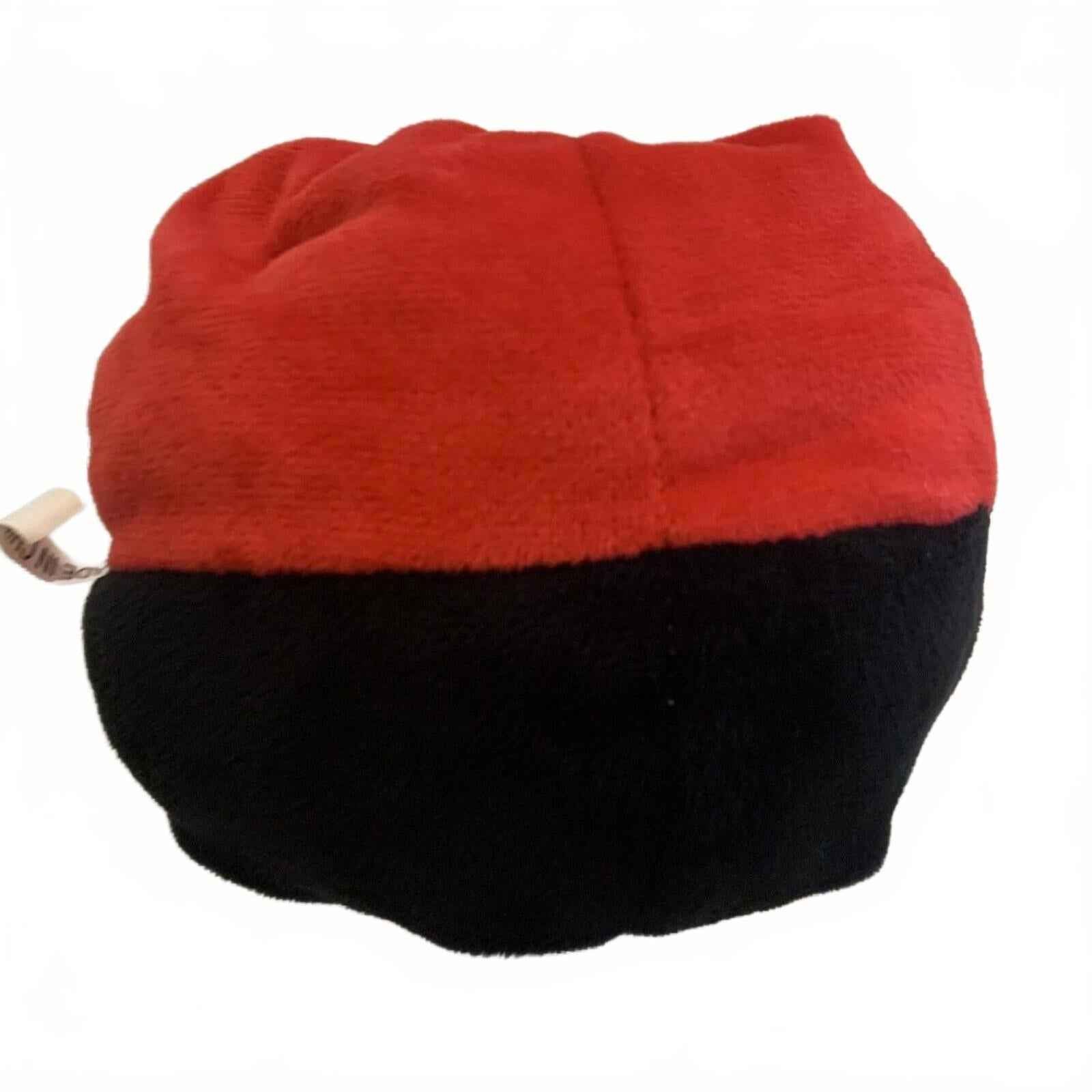 Among Us Red Impostor with Tongue Teeth Plush Huggable Plushie Round Doll Figure