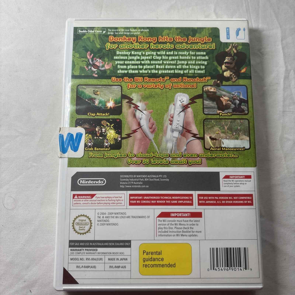 Donkey Kong Jungle Beat Nintendo Wii PAL Complete With Manual PAL