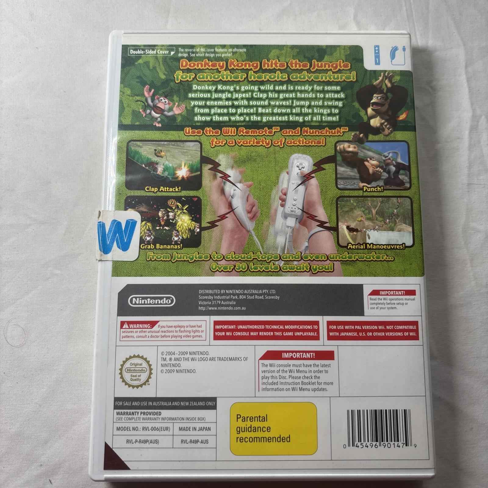 Donkey Kong Jungle Beat Nintendo Wii PAL Complete With Manual PAL