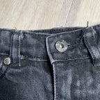 LTL PPL Denim Shorts Size 2 Black Unisex Pre Owned.