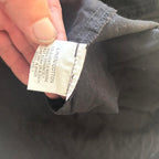 Country Belle Women's Black Linen Cotton Skirt Size 16 Vintage Style