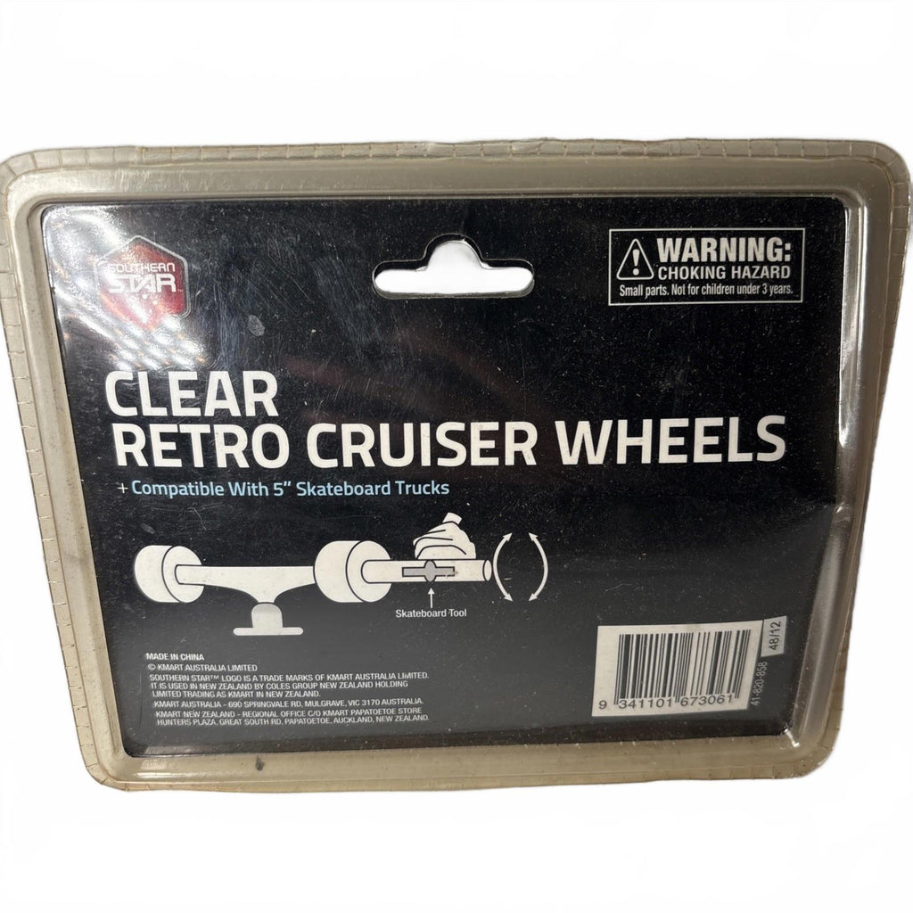 Southern Star Swirl Retro Cruiser Wheels x 2 Clear For 5’’ Skateboard Trucks - Come Sell Nearly Anything
