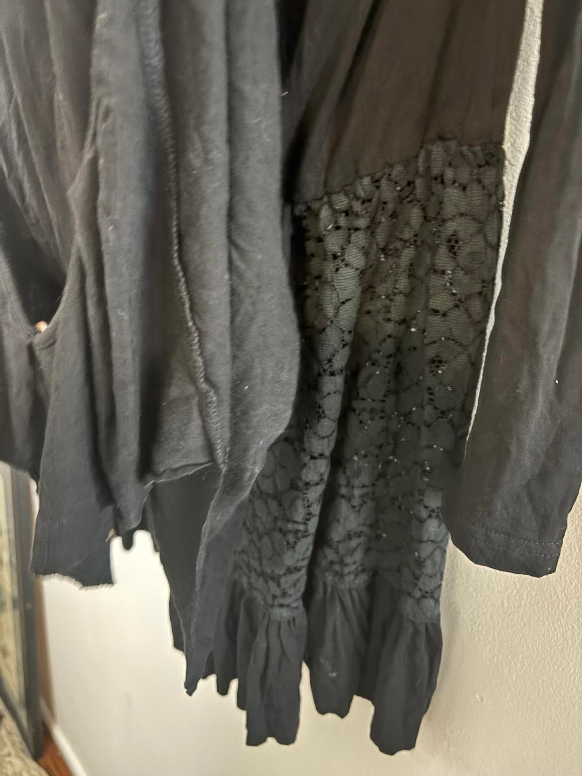 Black Long Sleeve Dress with Layered Bow Type Detail Vintage Miss Cheery - Come Sell Nearly Anything