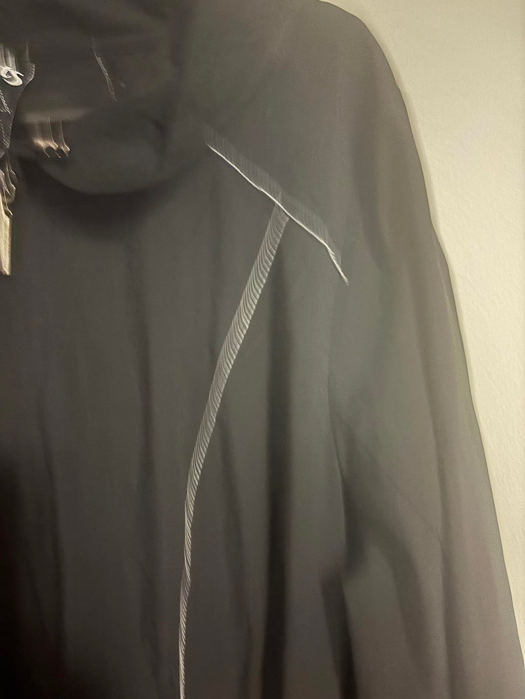 Black Long Hooded Women's Outerwear Coat Size 14 - Come Sell Nearly Anything