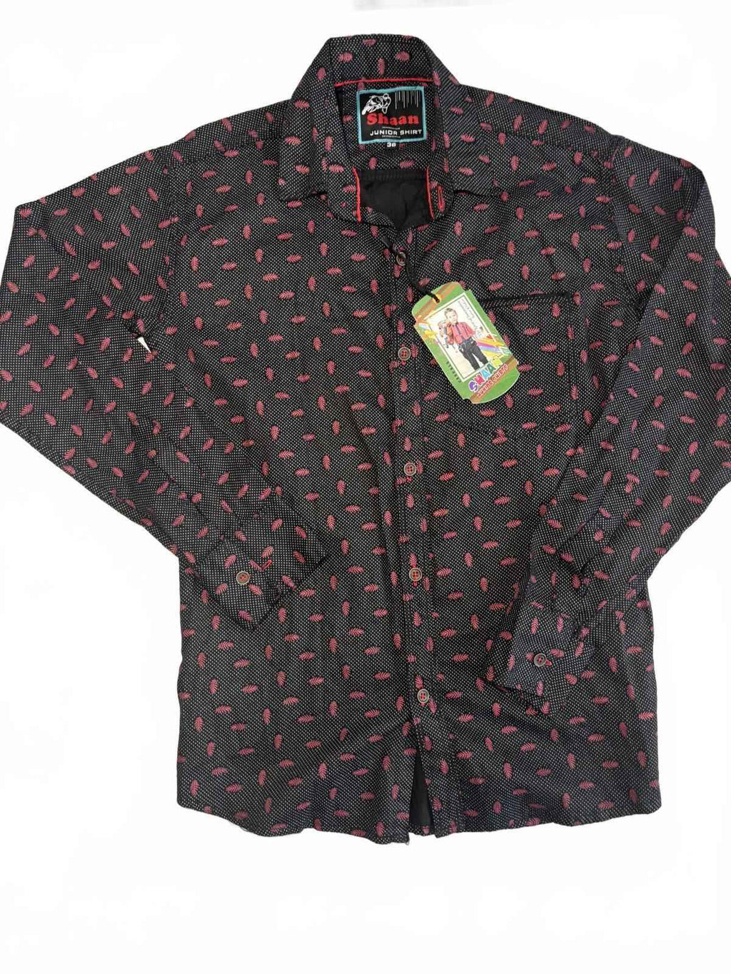 Shaan Junior Shirt Rock Star Style Size 36 Men's Casual Shirt