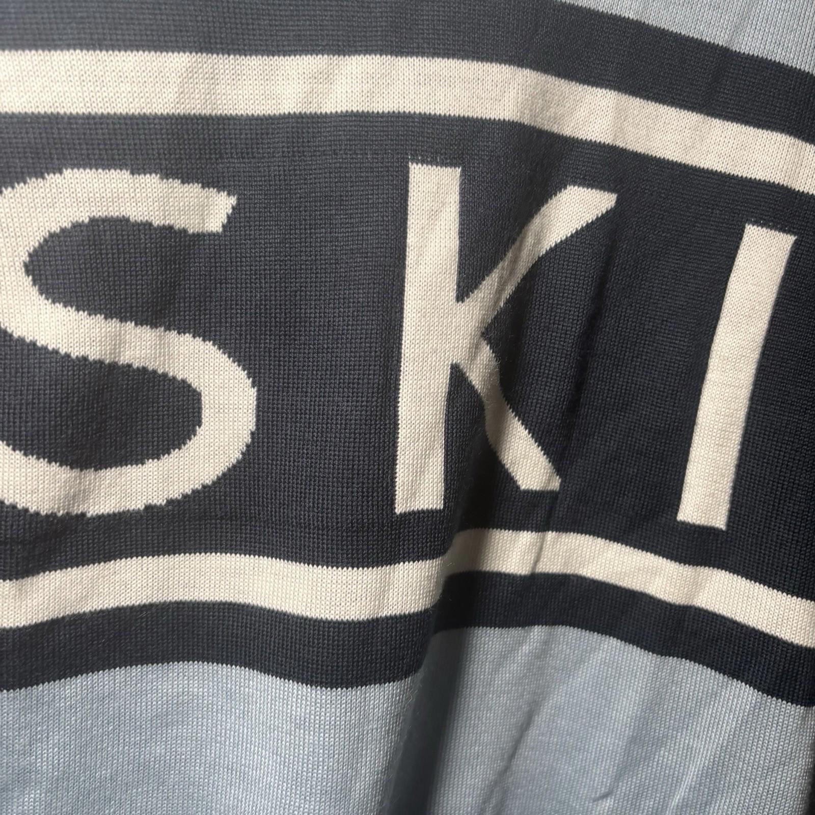 Crane Ski Merino Polyester Jumper  Navy Blue Knit Sweater BNWT - Come Sell Nearly Anything