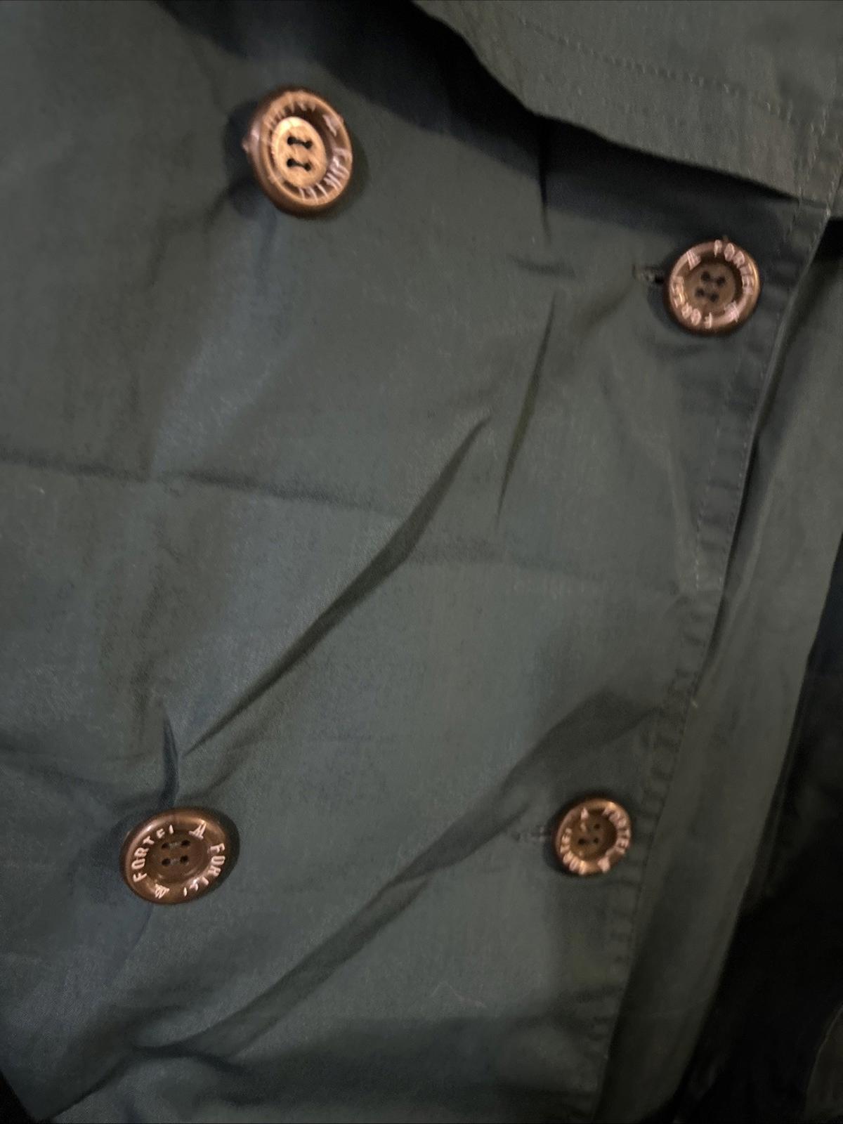 VIVOFERRE Women's Teal Trench Coat Size Medium Vintage #TrenchCoat #WomensOuterwear #VintageFashion - Come Sell Nearly Anything