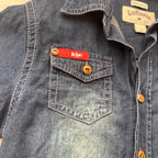 Lee Cooper Boys' Denim Shirt Size 4 Regular Fit