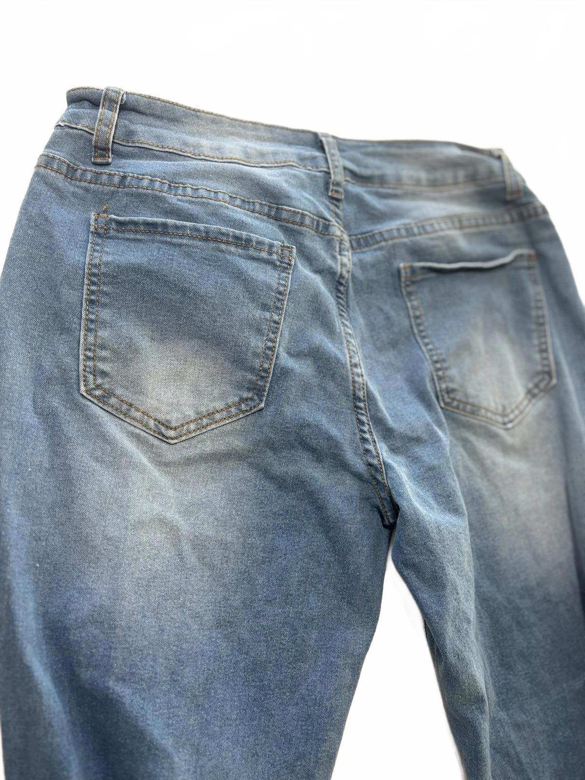 Women's Straight Jeans Size L Blue Denim #WomensJeans #StraightLeg #Denim - Come Sell Nearly Anything