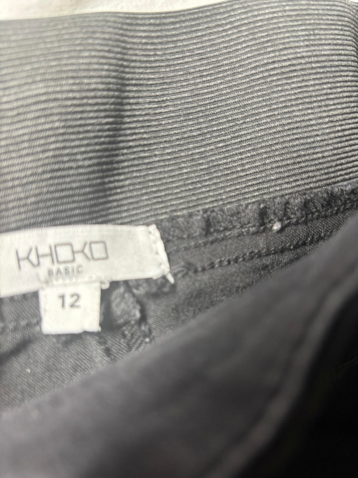 Khoko Basic Women's Skinny Jeans Size 12 Black Stretch Denim - Come Sell Nearly Anything