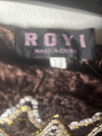 Layered Maxi Skirt  Roy In Multicolour Brown Shinny  Size 14 - Come Sell Nearly Anything