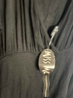 Miss Me Black Dress with Zipper Detail