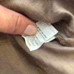 Free Woman Brown Linen Embroidered Top Size 14 - Come Sell Nearly Anything