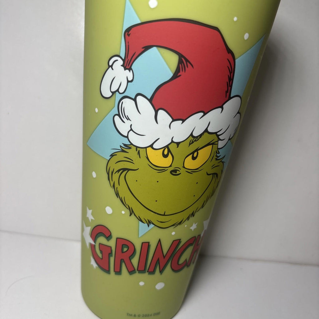 The Grinch Who Stole Christmas Tumbler 24 Oz Green Travel Cup 2024 Holiday