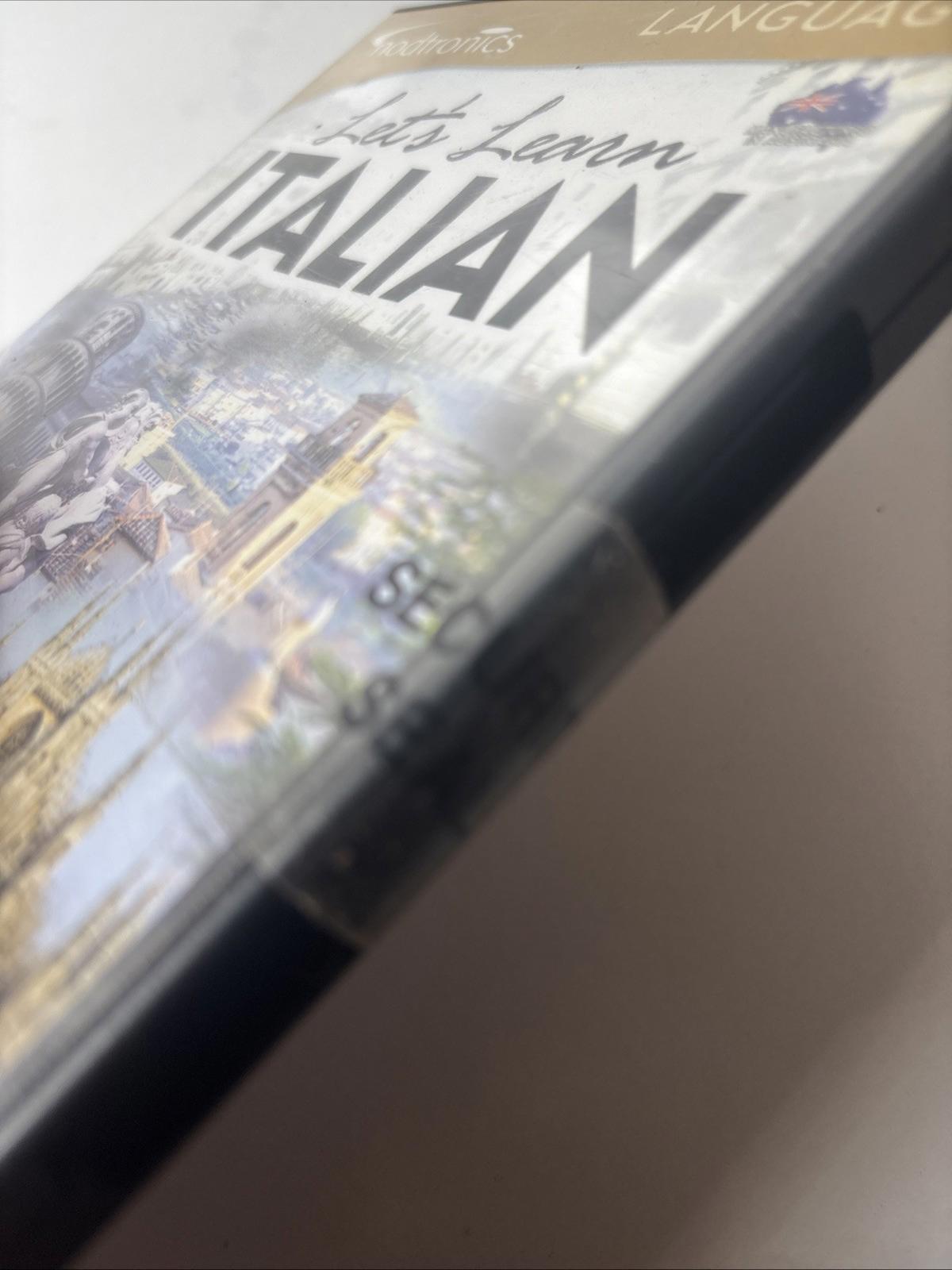 Let's Learn Italian 2002 PC Full Version Software Interactive Learning Brand New