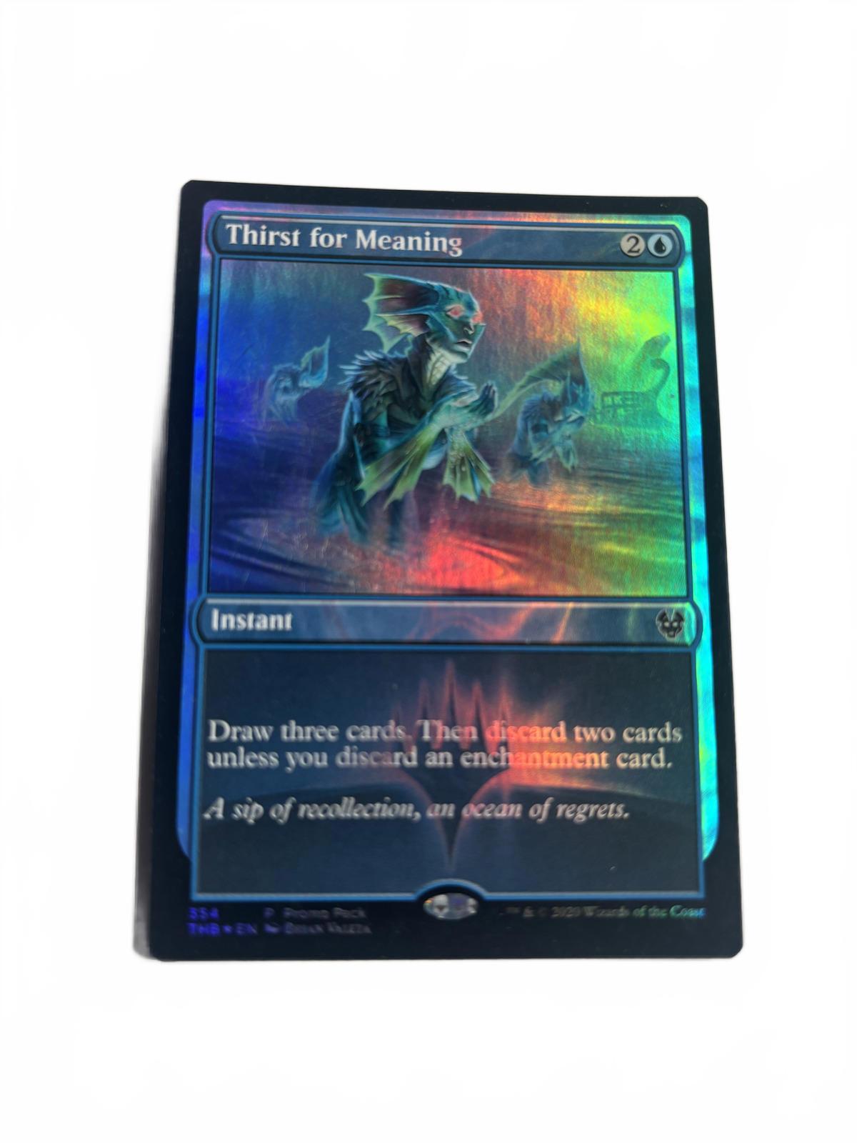 Thirst for Meaning Foil - Throne of Eldraine - Near Mint - Magic: The Gathering