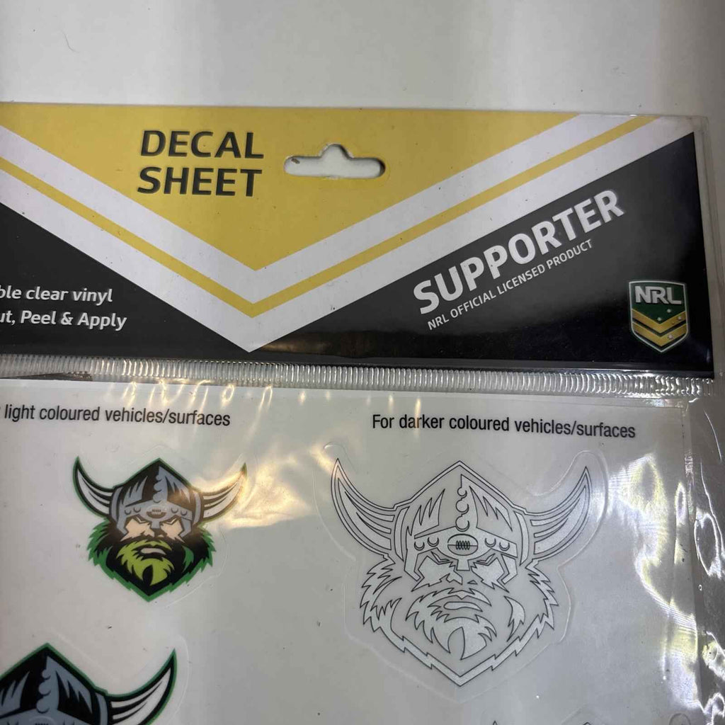 NRL Canberra Raiders Team Logo UV Car Decal Stickers 2-Pack