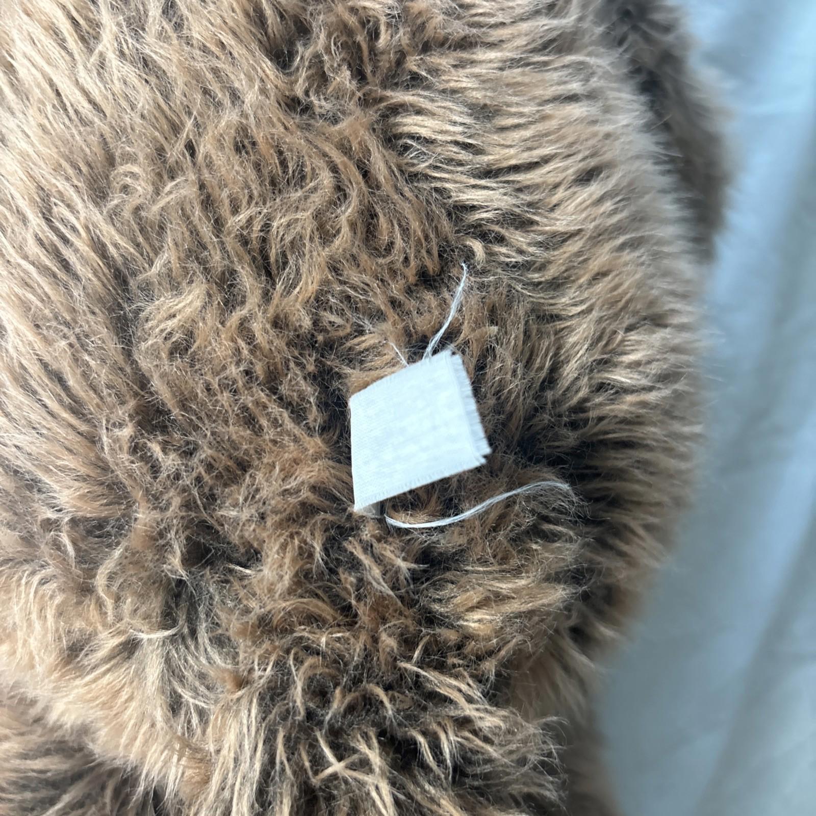 Teddy Bear Dog Look 40cm Plaid Scarf With Hard Nose