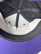 Global Kulture Black Purple Ball Cap Hat Snapback Baseball BNWT