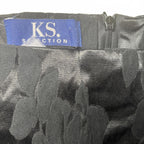 KS Selection Black Floral Jacquard Pencil Skirt Size M - Come Sell Nearly Anything