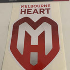 A-League Melbourne Heart Mega Supersized Logo Decal Sticker. X Large 25cm