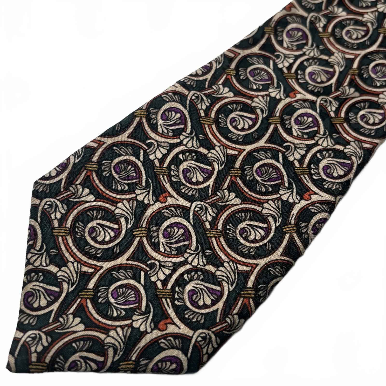 John & Lois Men's Tie with Ornate Pattern