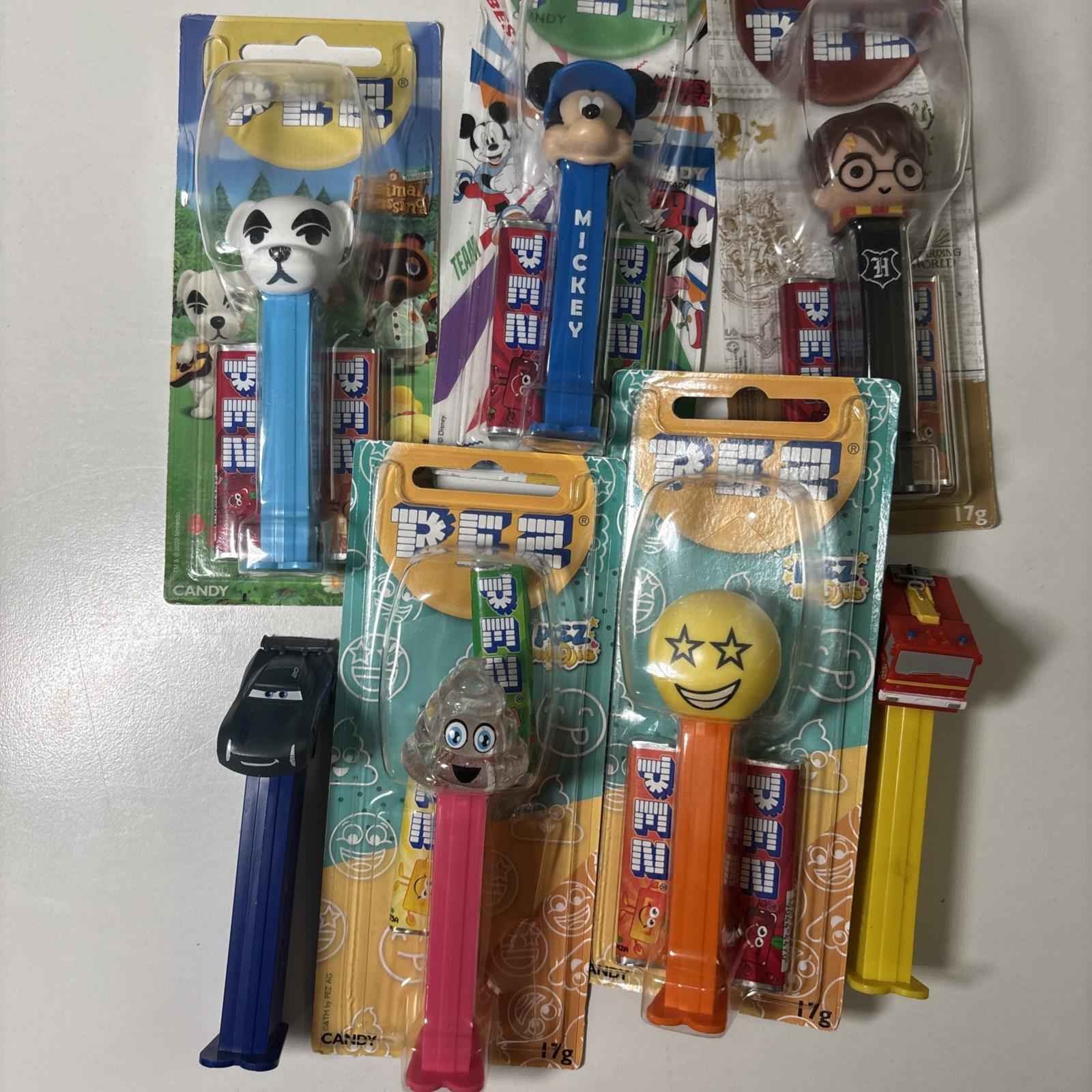 Pez Collection Harry Potter Animal Crossing Disney Mickey Emoji Cars 2 open