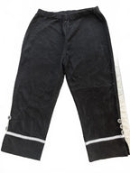 Black Women's Pants with Button and Lace Detail - Come Sell Nearly Anything